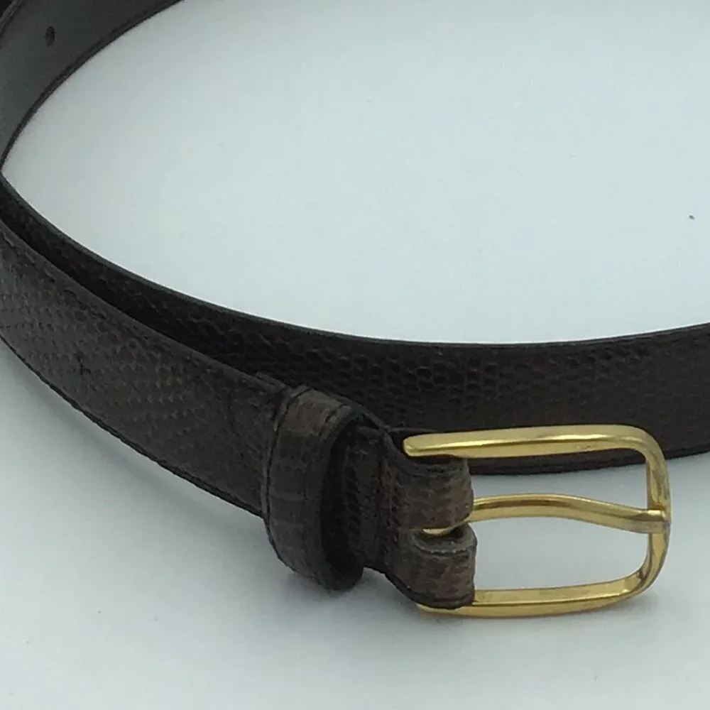 Vintage Genuine Lizard Belt 34